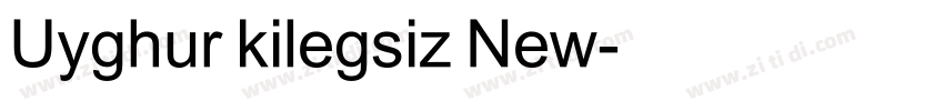 Uyghur kilegsiz New字体转换
